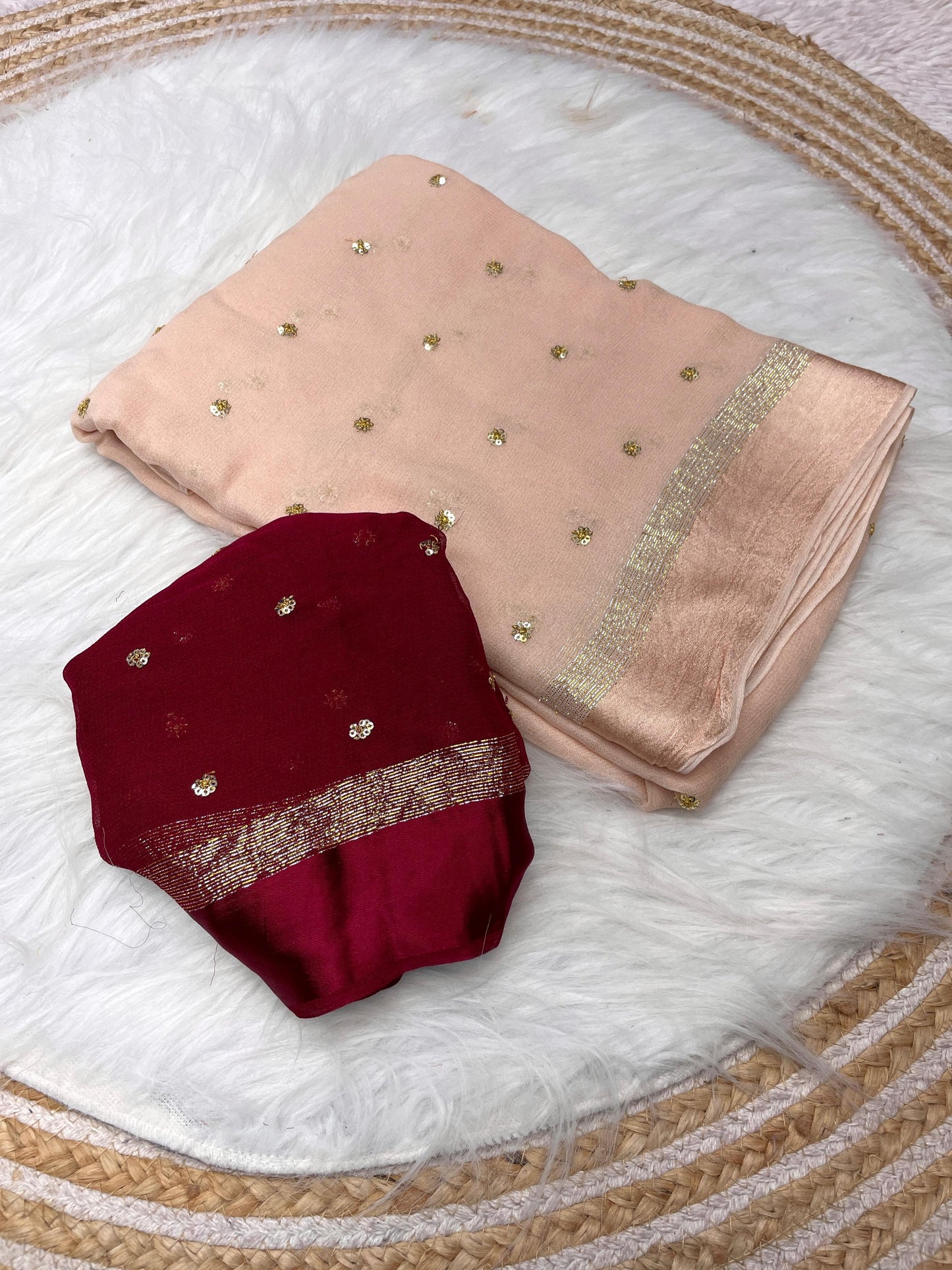Huda - Viscose Georgette Saree saree