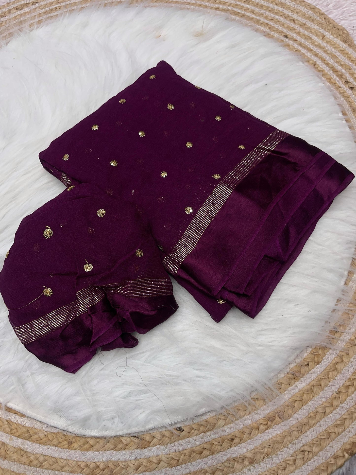 Huda - Viscose Georgette Saree saree