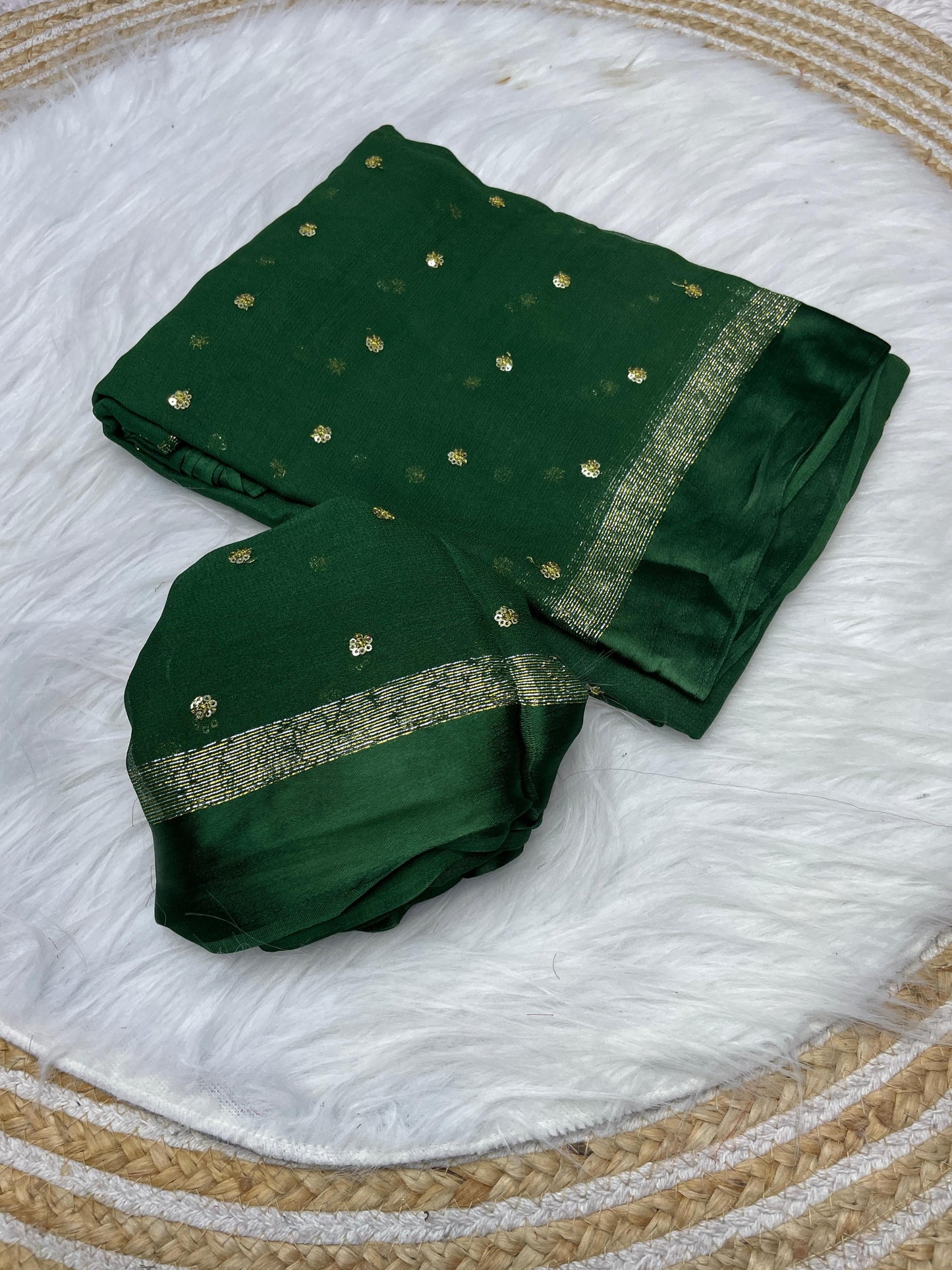 Huda - Viscose Georgette Saree saree