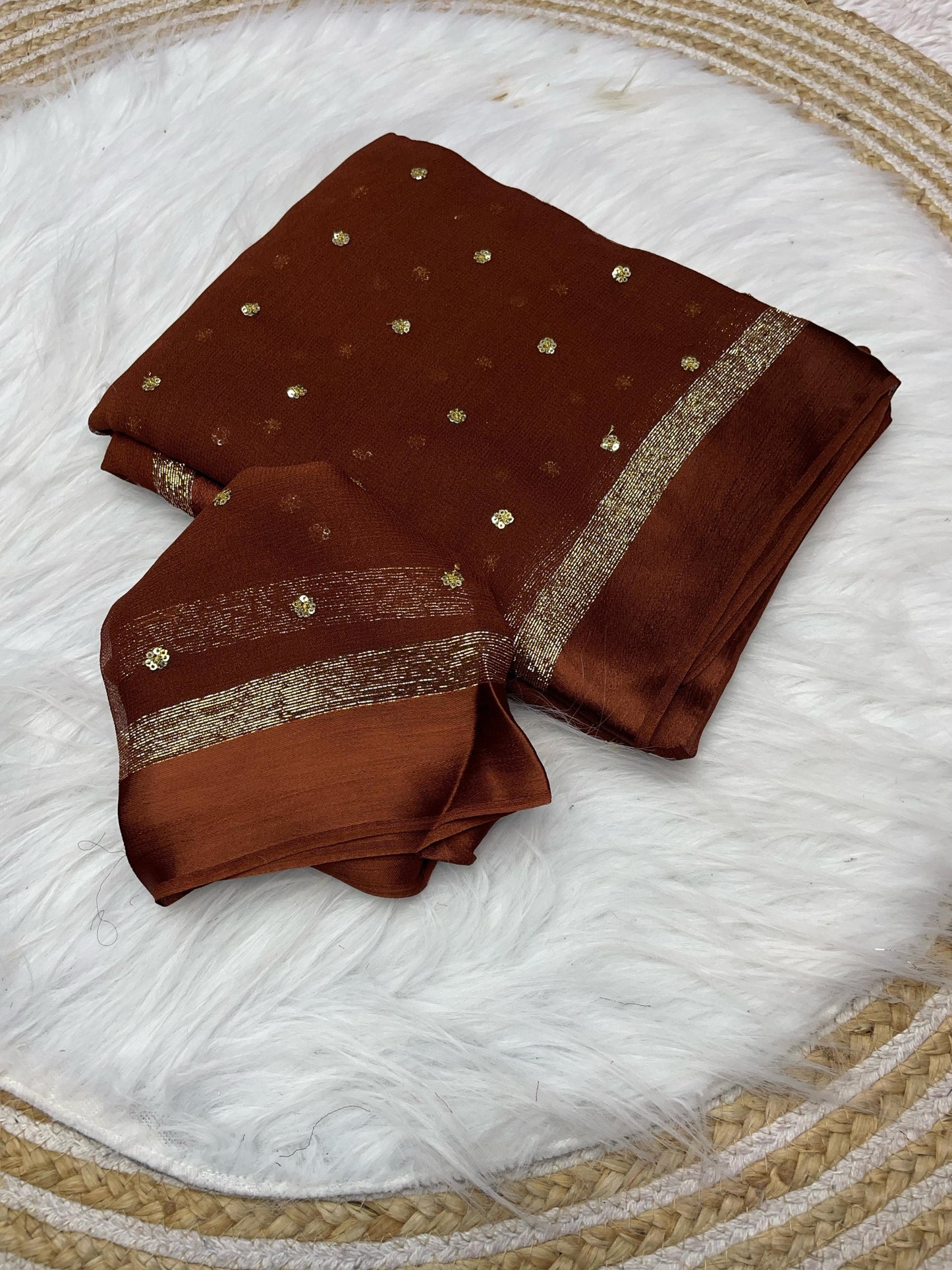 Huda - Viscose Georgette Saree saree