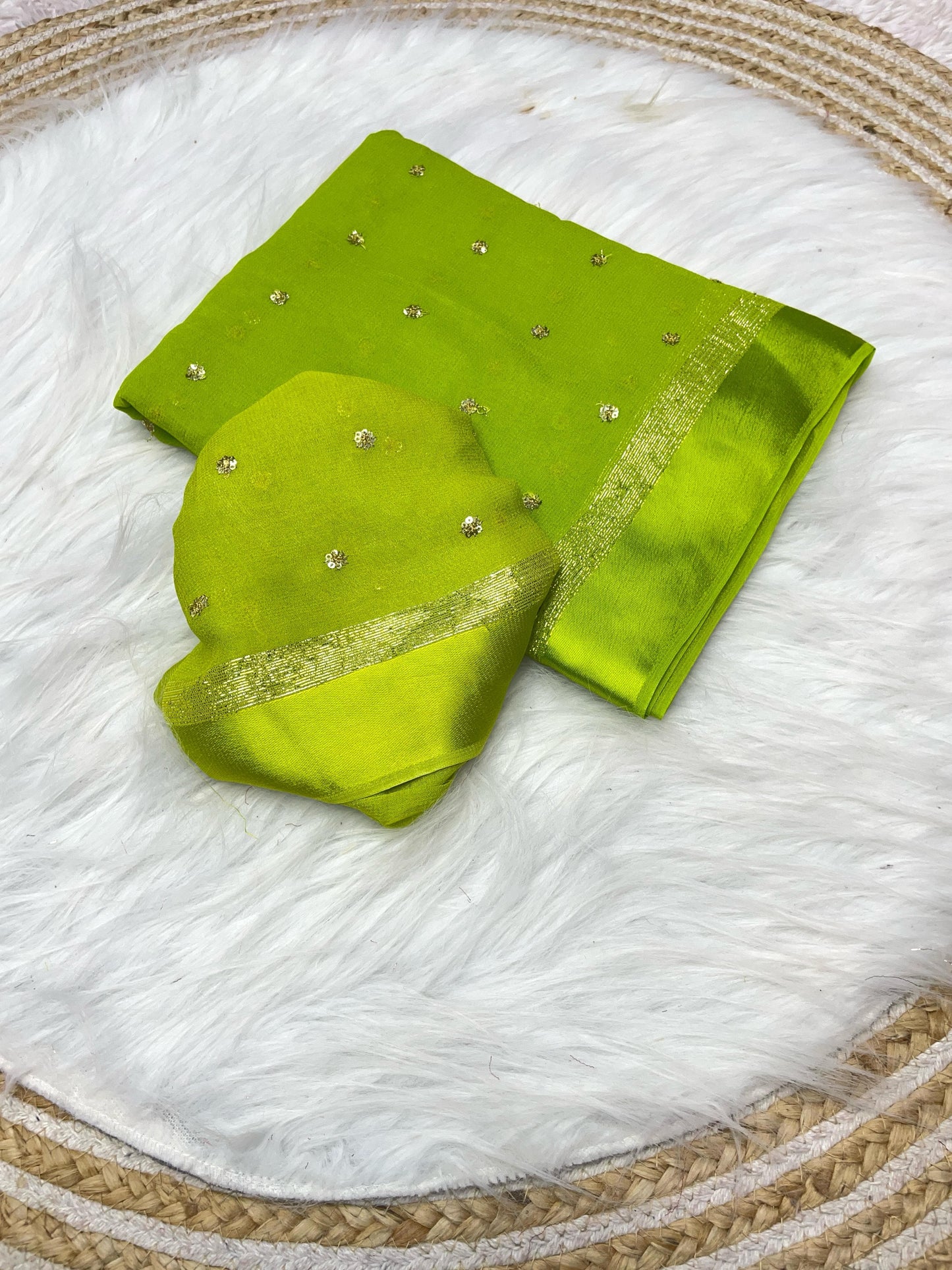 Huda - Viscose Georgette Saree saree