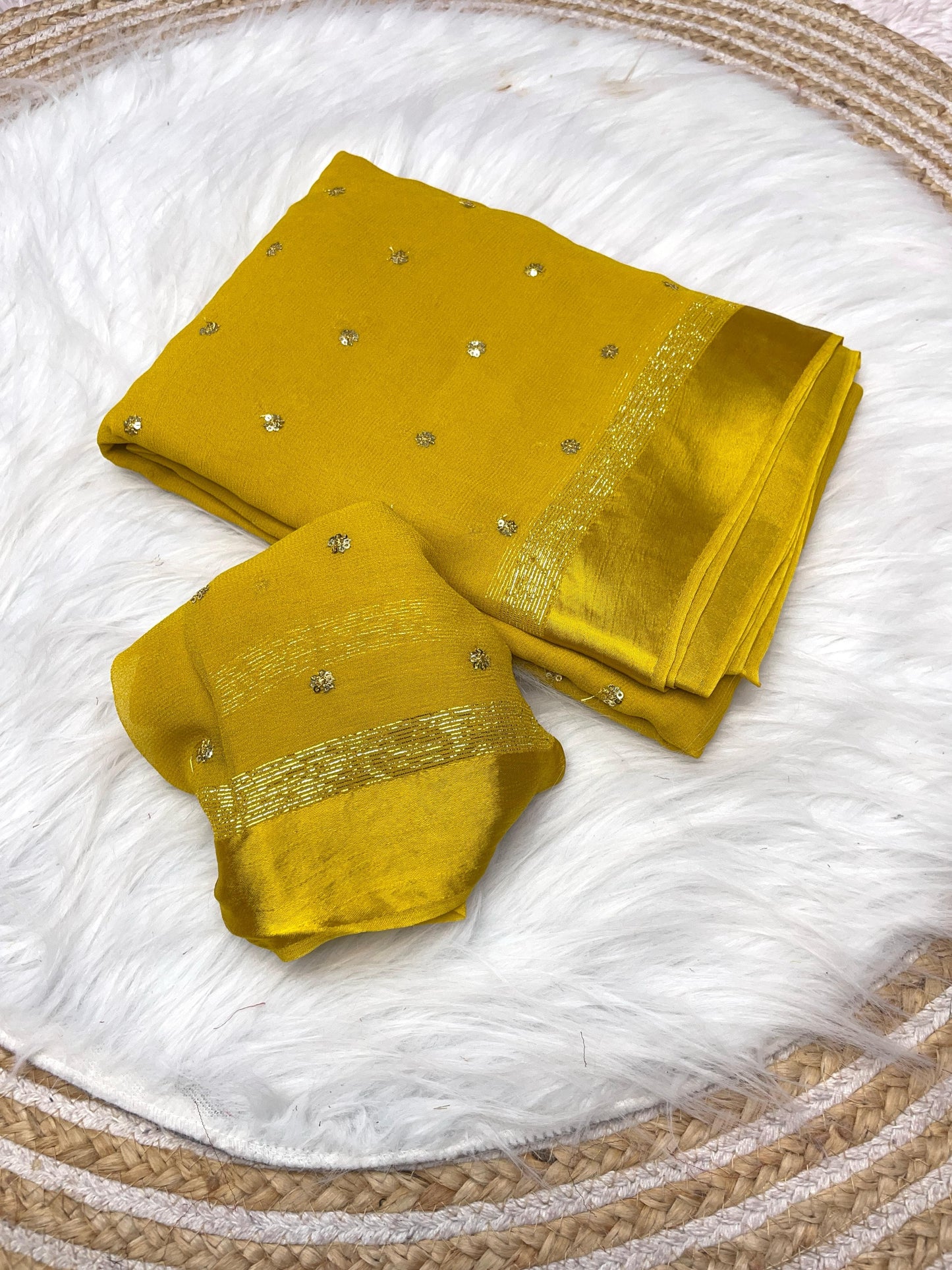 Huda - Viscose Georgette Saree saree