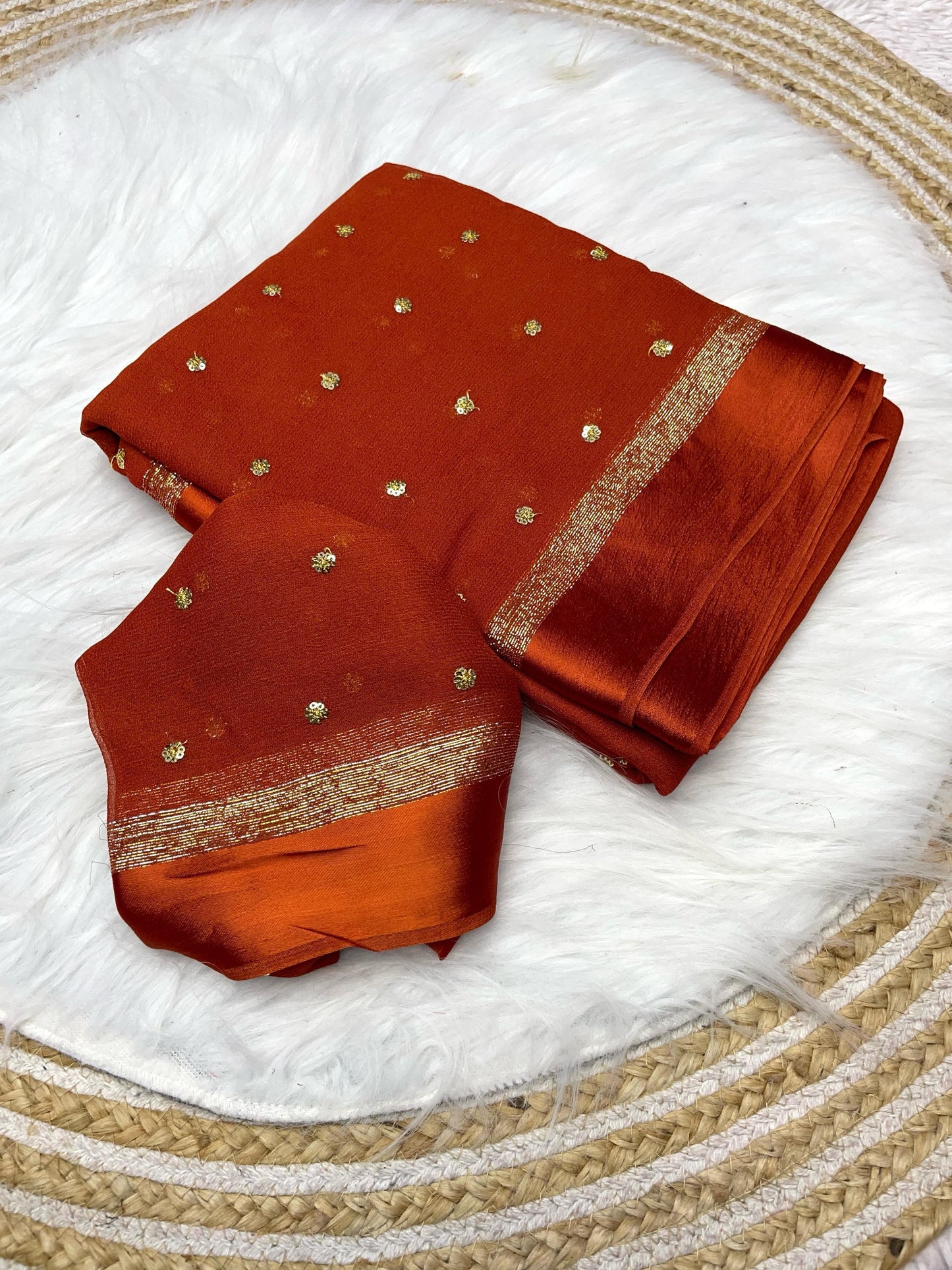 Huda - Viscose Georgette Saree saree