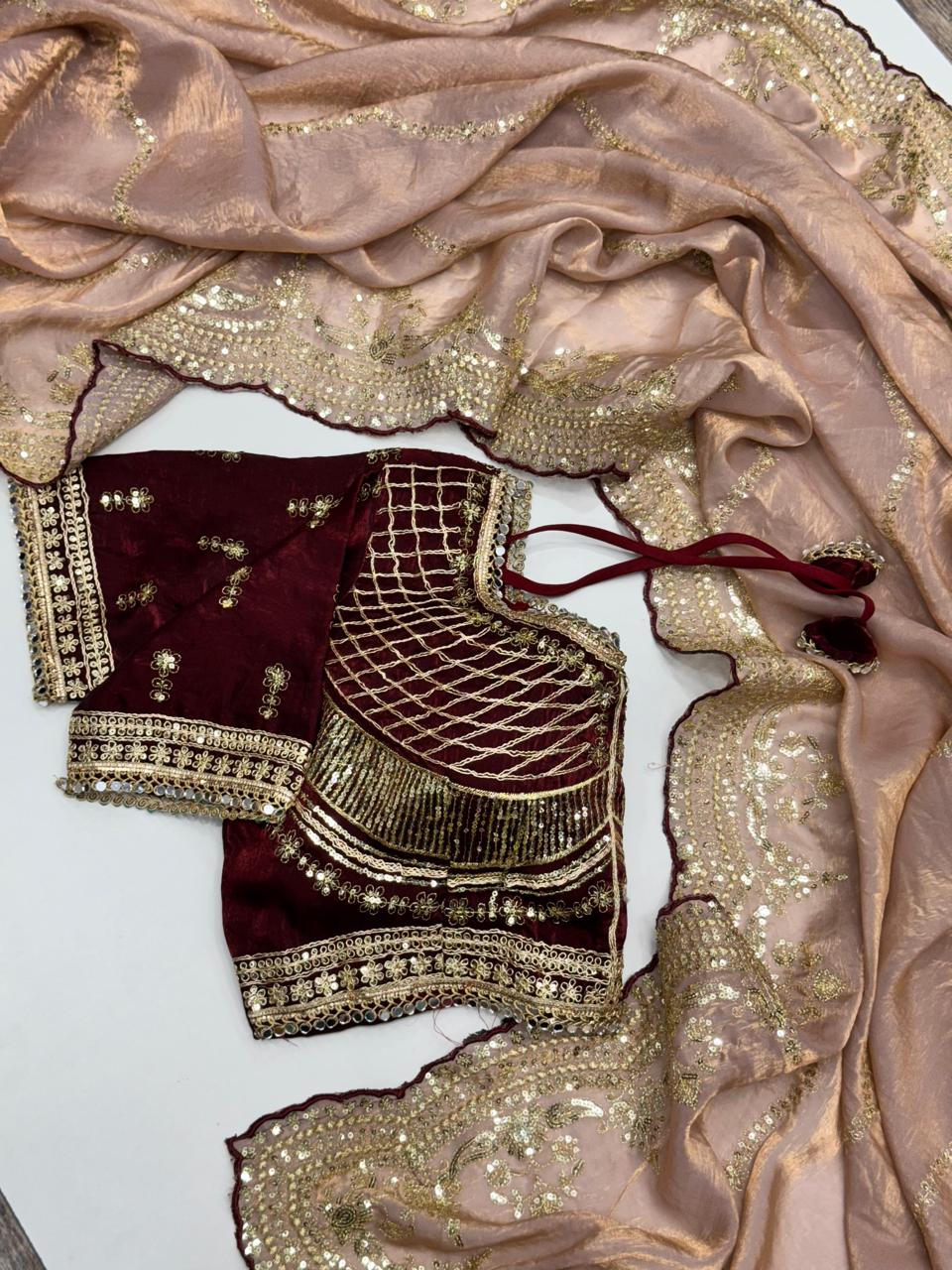 Roselle - Fendy Silk | Stitched Blouse