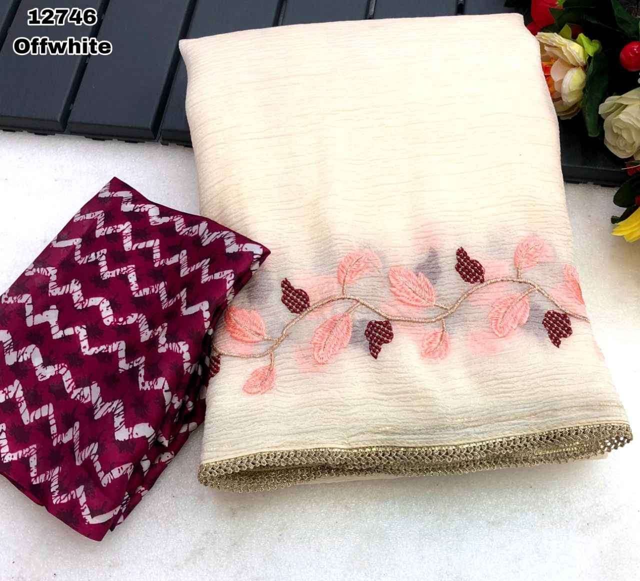 Liya - Chiffon Crush Silk Saree