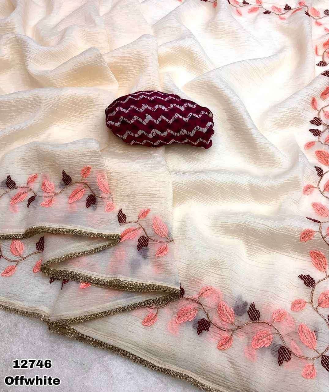 Liya - Chiffon Crush Silk Saree