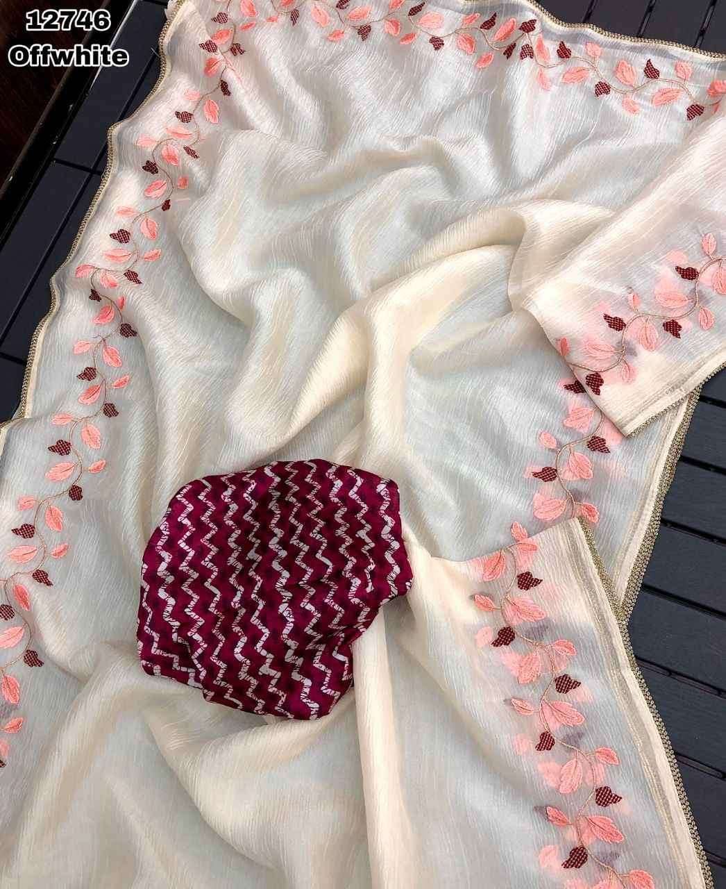 Liya - Chiffon Crush Silk Saree