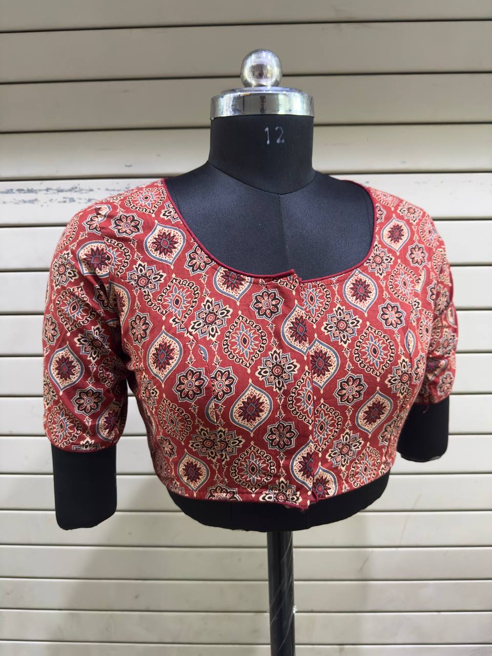 Ajrakh Handblock - Cotton Blouse