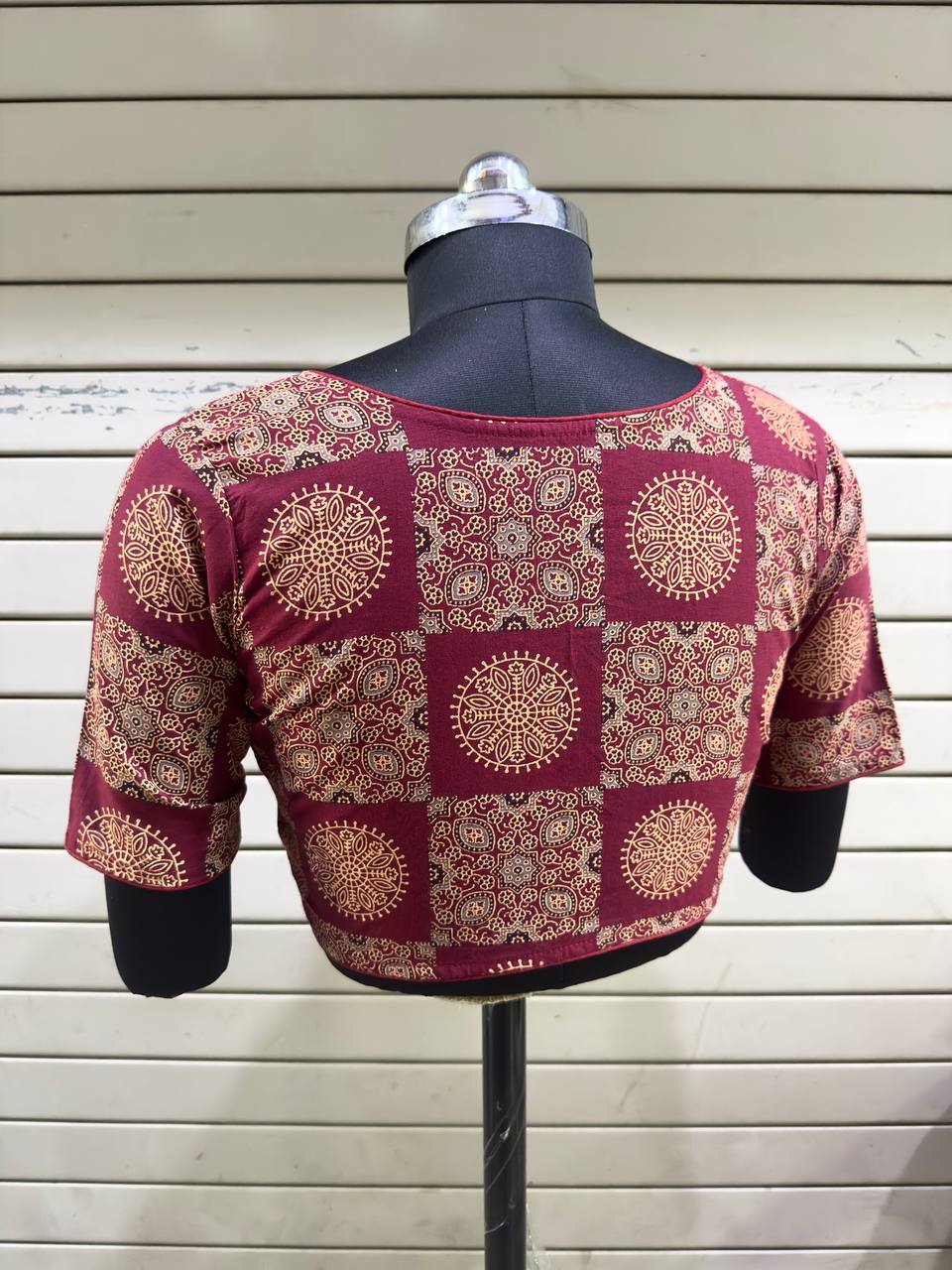 Ajrakh Handblock - Cotton Blouse