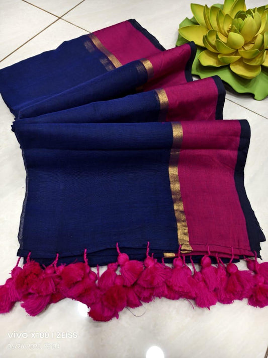 Vennila Vannam - Mul Cotton Saree