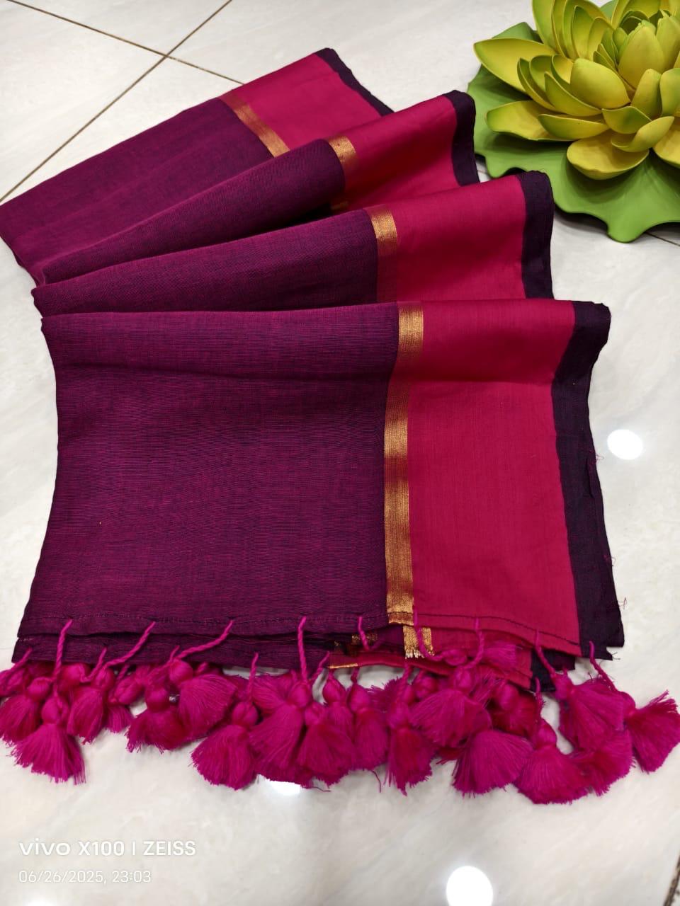 Vennila Vannam - Mul Cotton Saree