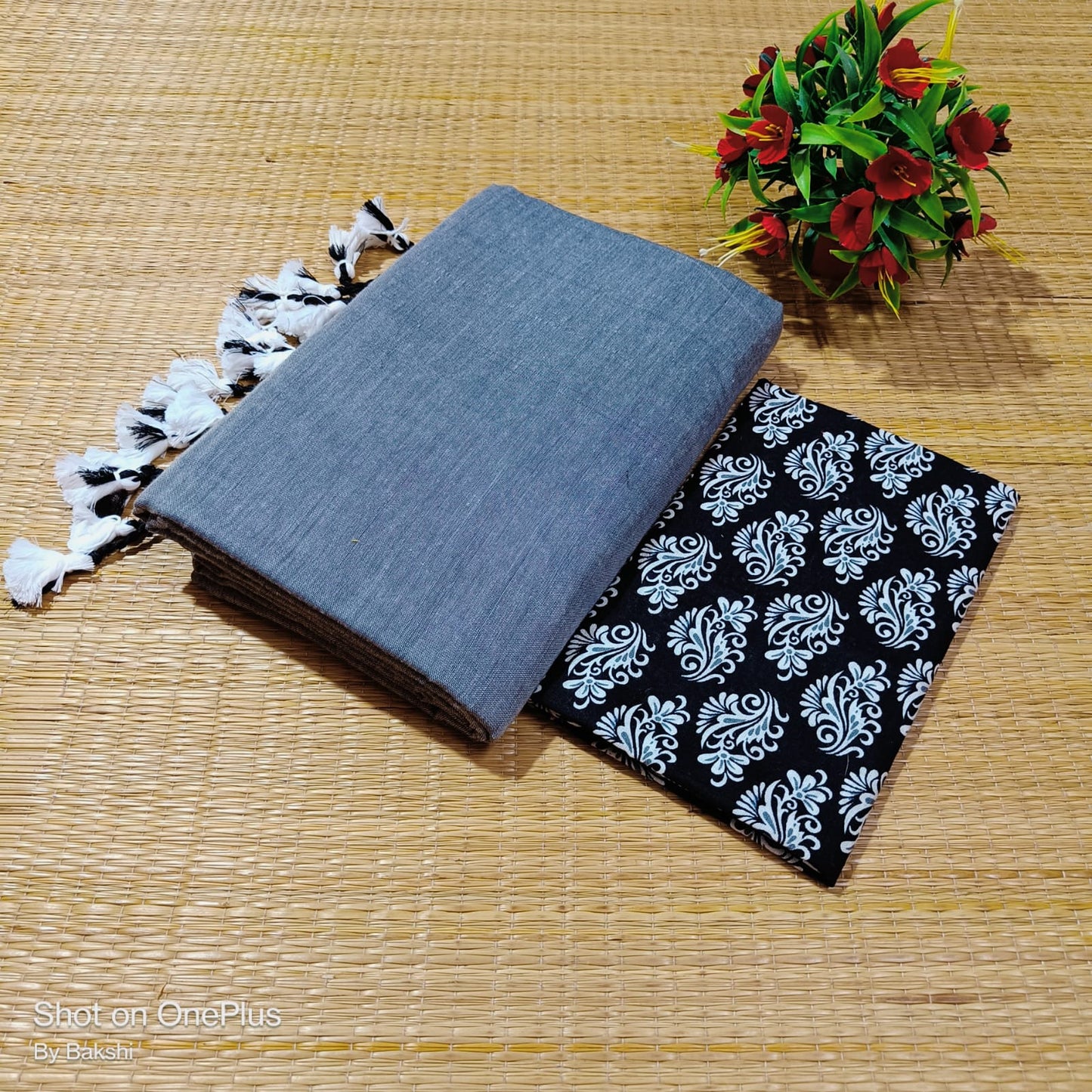 Mullai - Khadi Cotton Saree with blouse