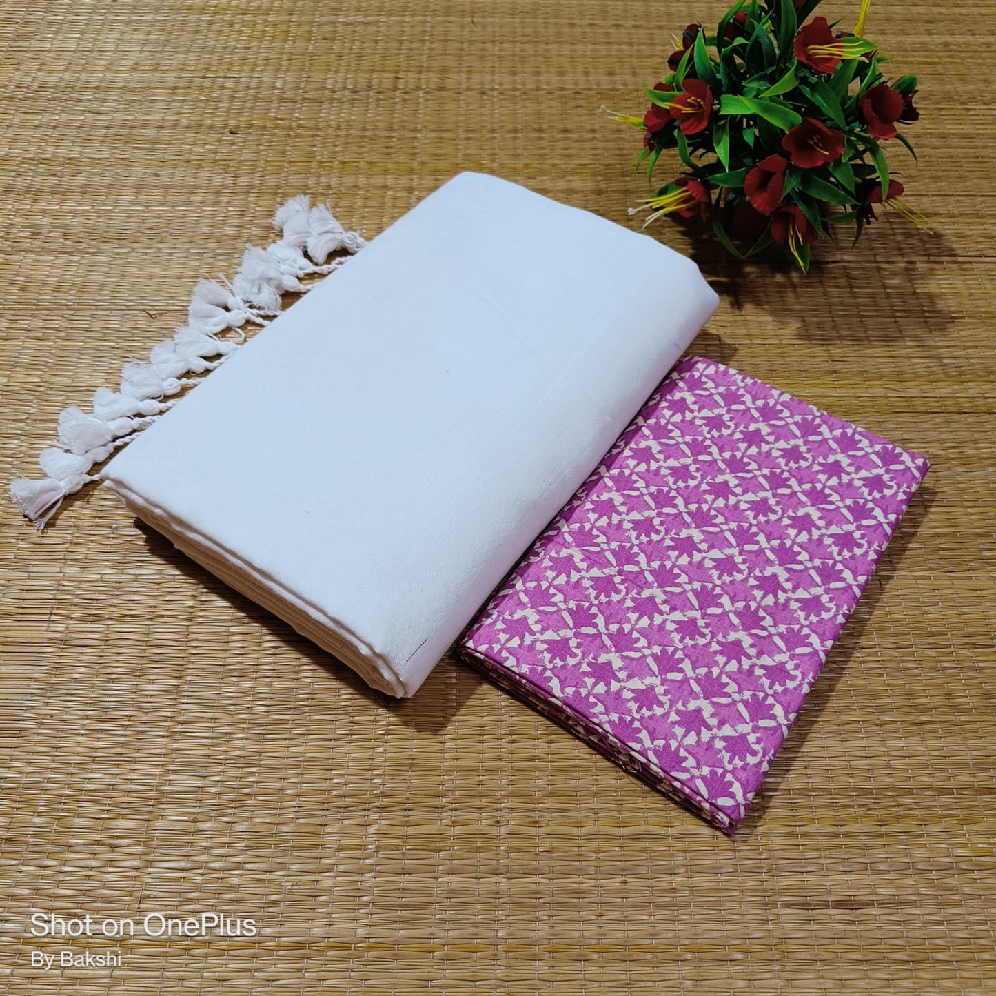 Mullai - Khadi Cotton Saree with blouse