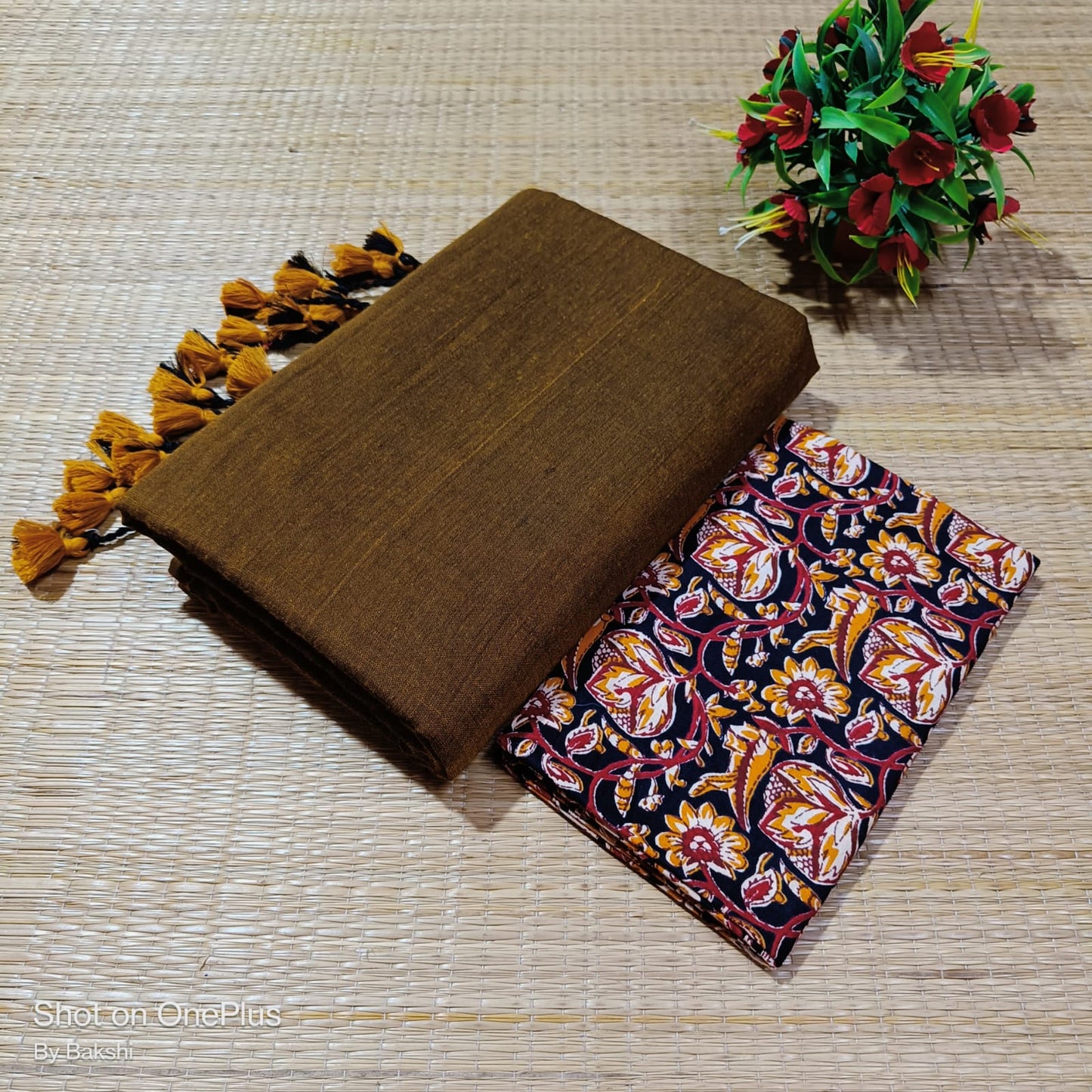 Mullai - Khadi Cotton Saree with blouse
