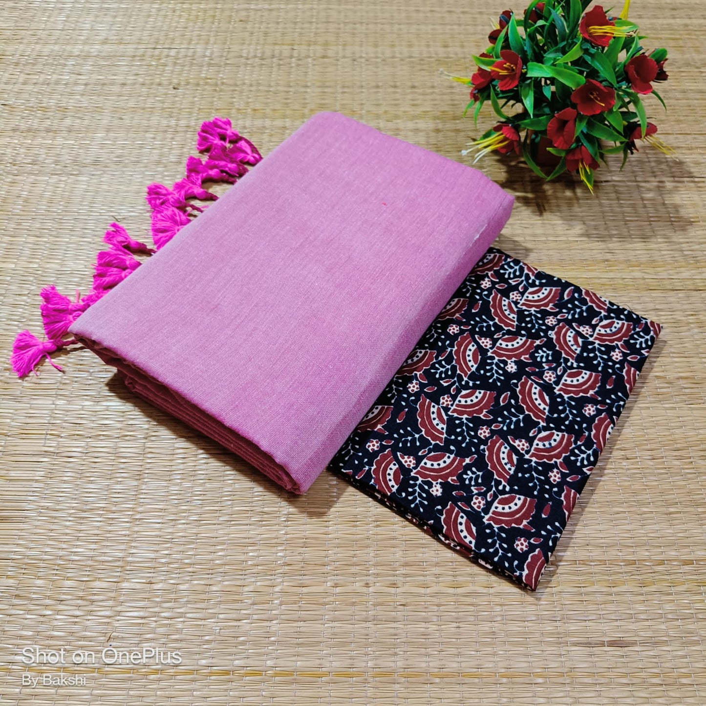 Mullai - Khadi Cotton Saree with blouse