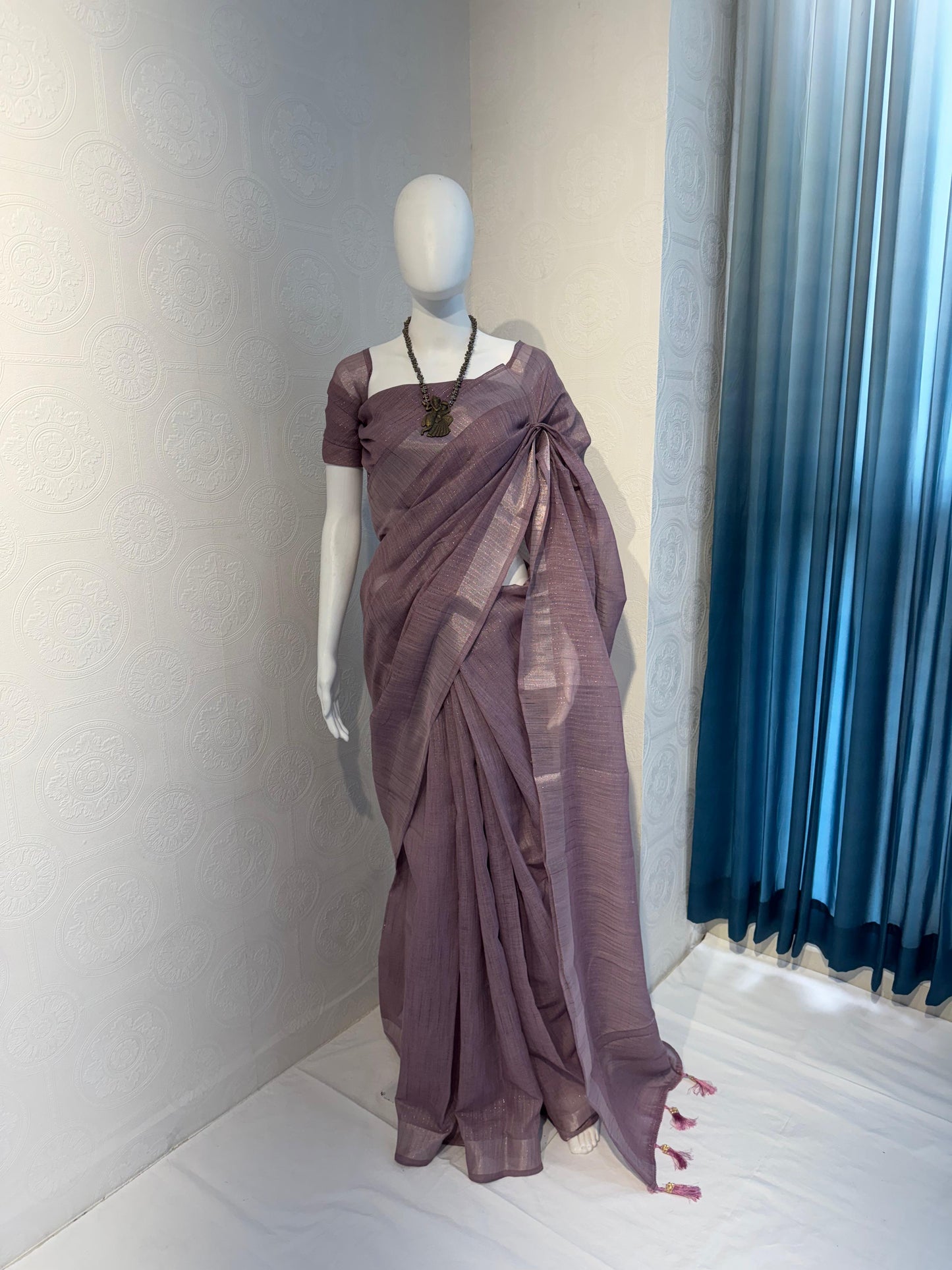 Vidya - Linen Cotton Saree