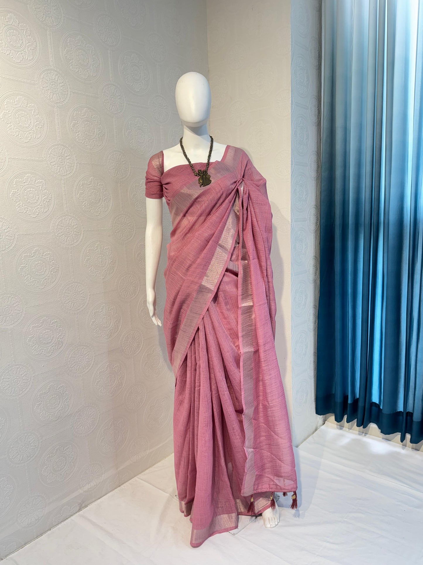 Vidya - Linen Cotton Saree