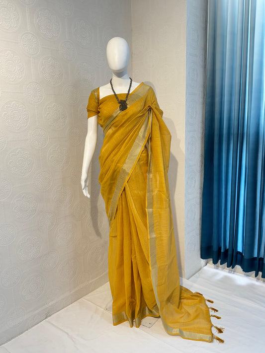 Vidya - Linen Cotton Saree