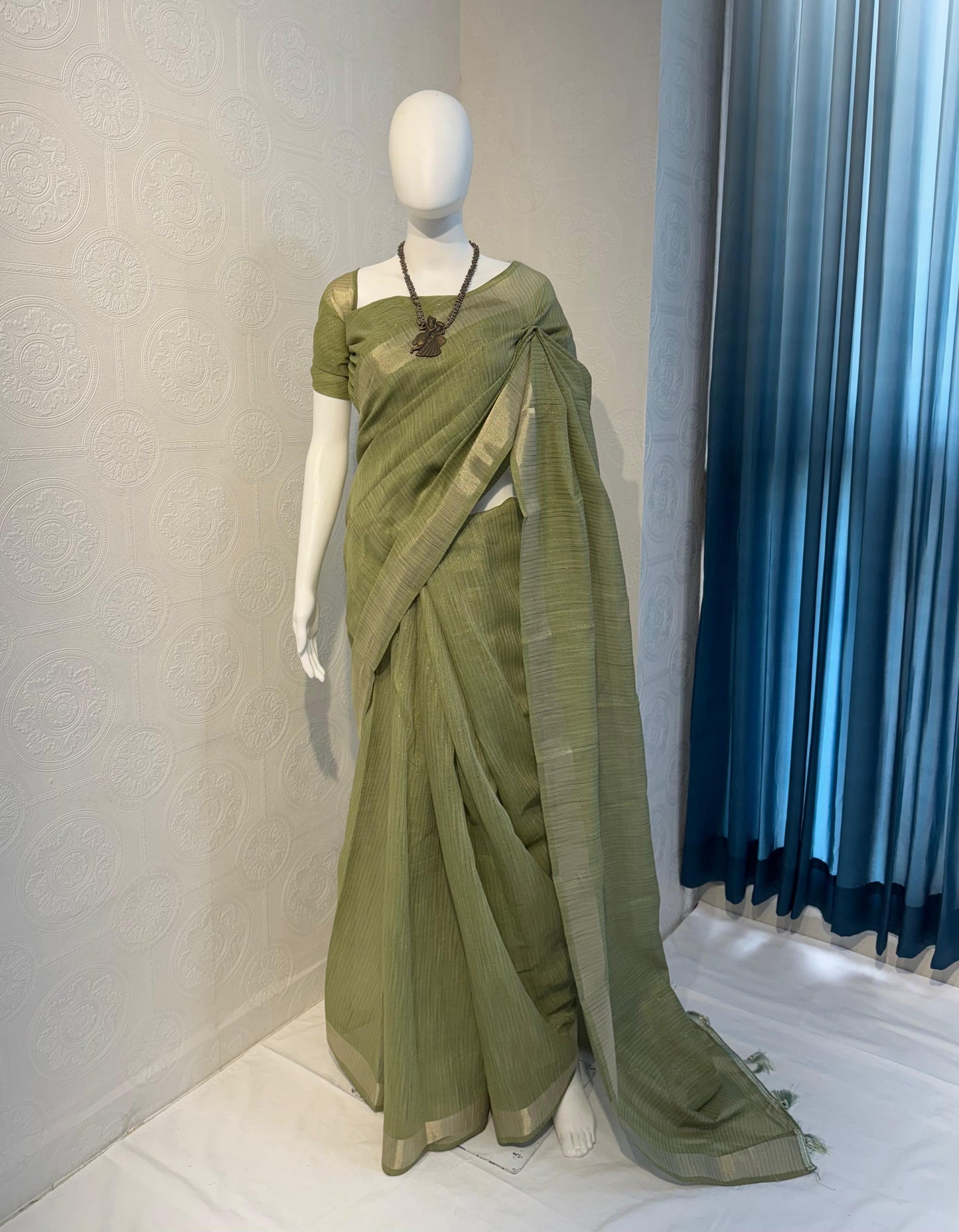 Vidya - Linen Cotton Saree