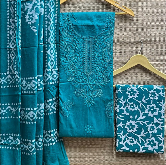 Lakhnavi - Cotton Salwar Material Unstitched