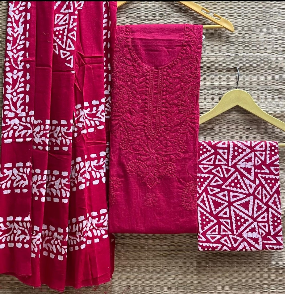Lakhnavi - Cotton Salwar Material Unstitched