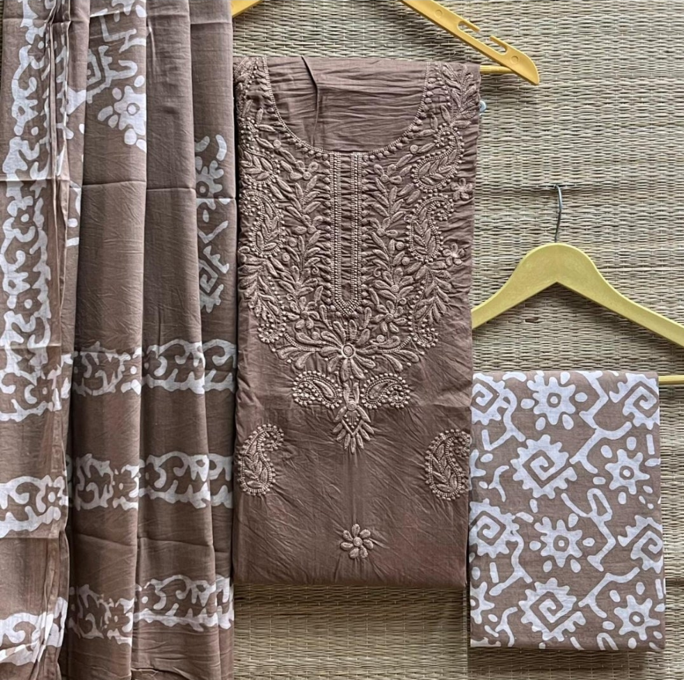 Lakhnavi - Cotton Salwar Material Unstitched