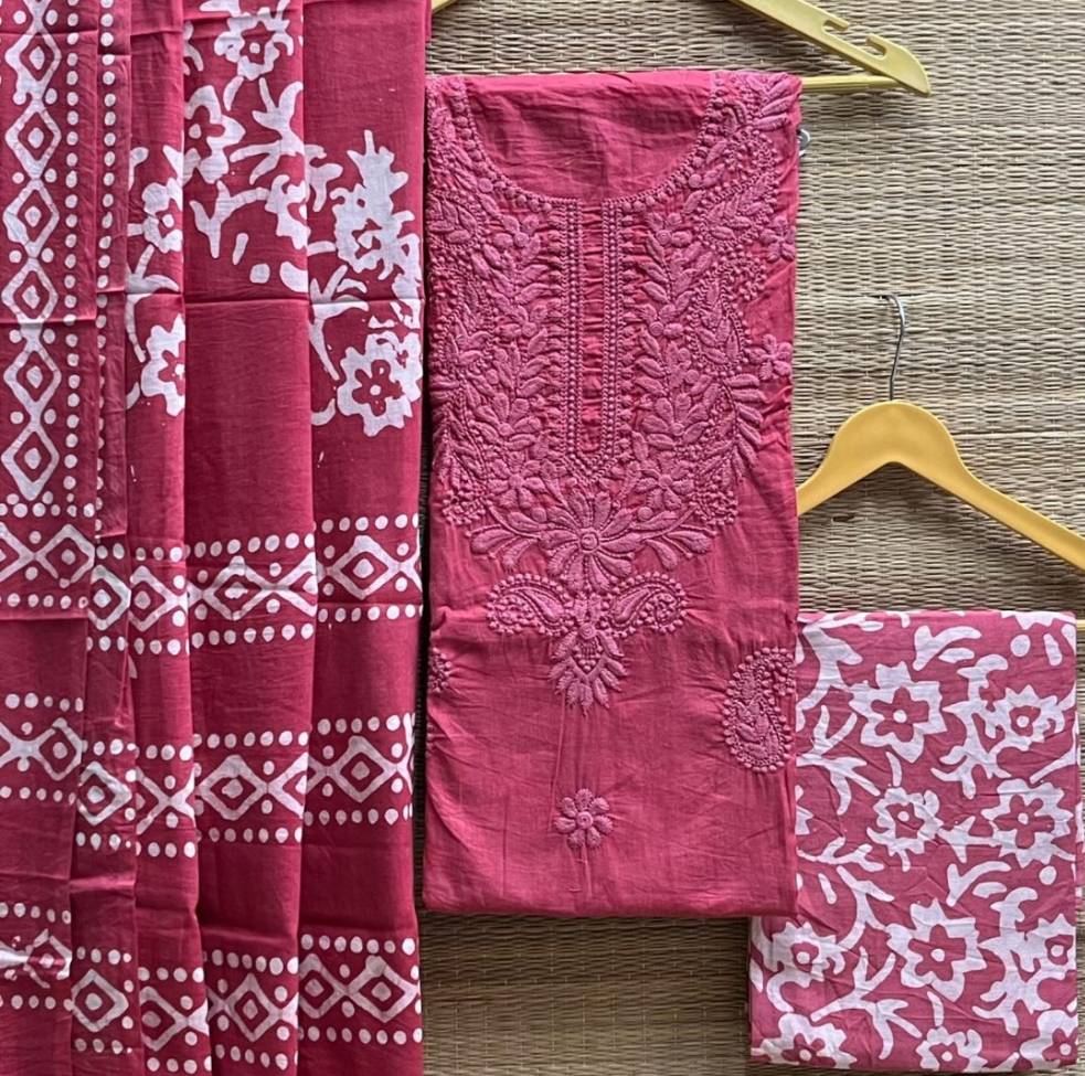 Lakhnavi - Cotton Salwar Material Unstitched