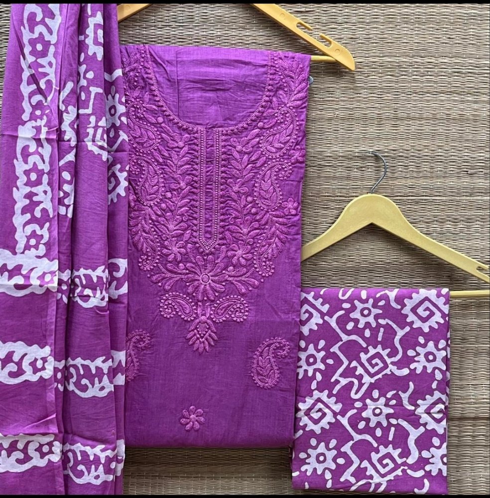 Lakhnavi - Cotton Salwar Material Unstitched