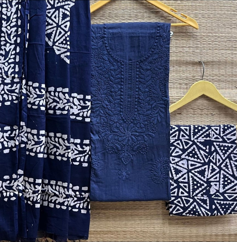 Lakhnavi - Cotton Salwar Material Unstitched