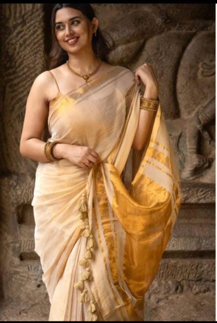 Golden glow - Handloom Saree