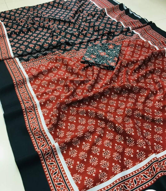 Ajrak - print mismatched Vegetable dyed