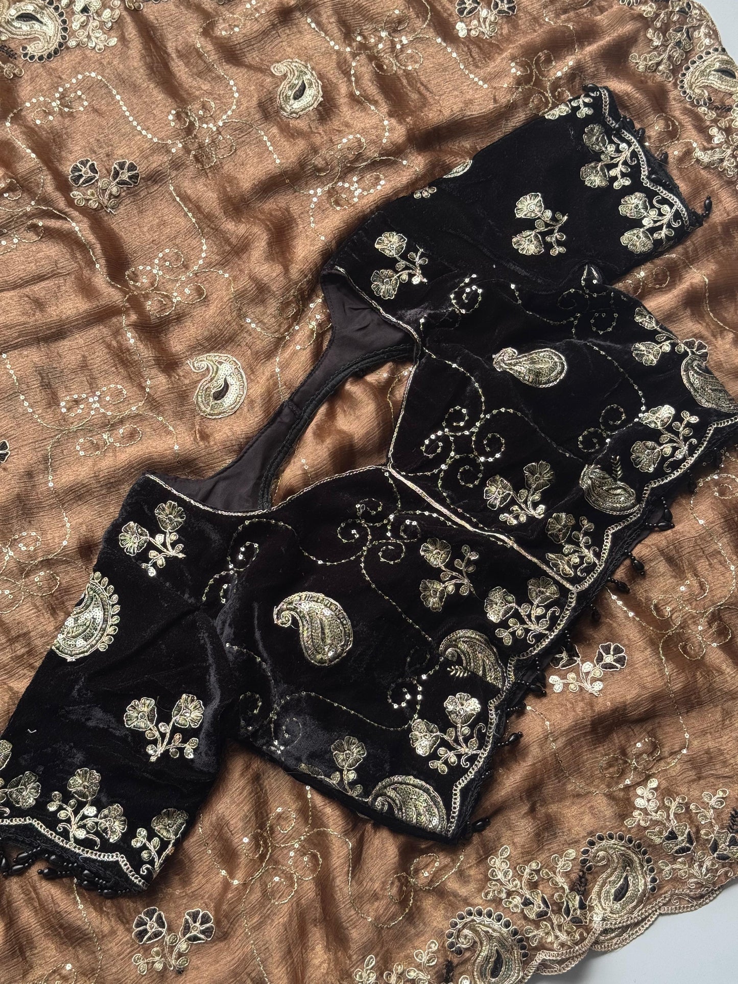 Coffee Love - Fendy Chiffon | Stitched Blouse