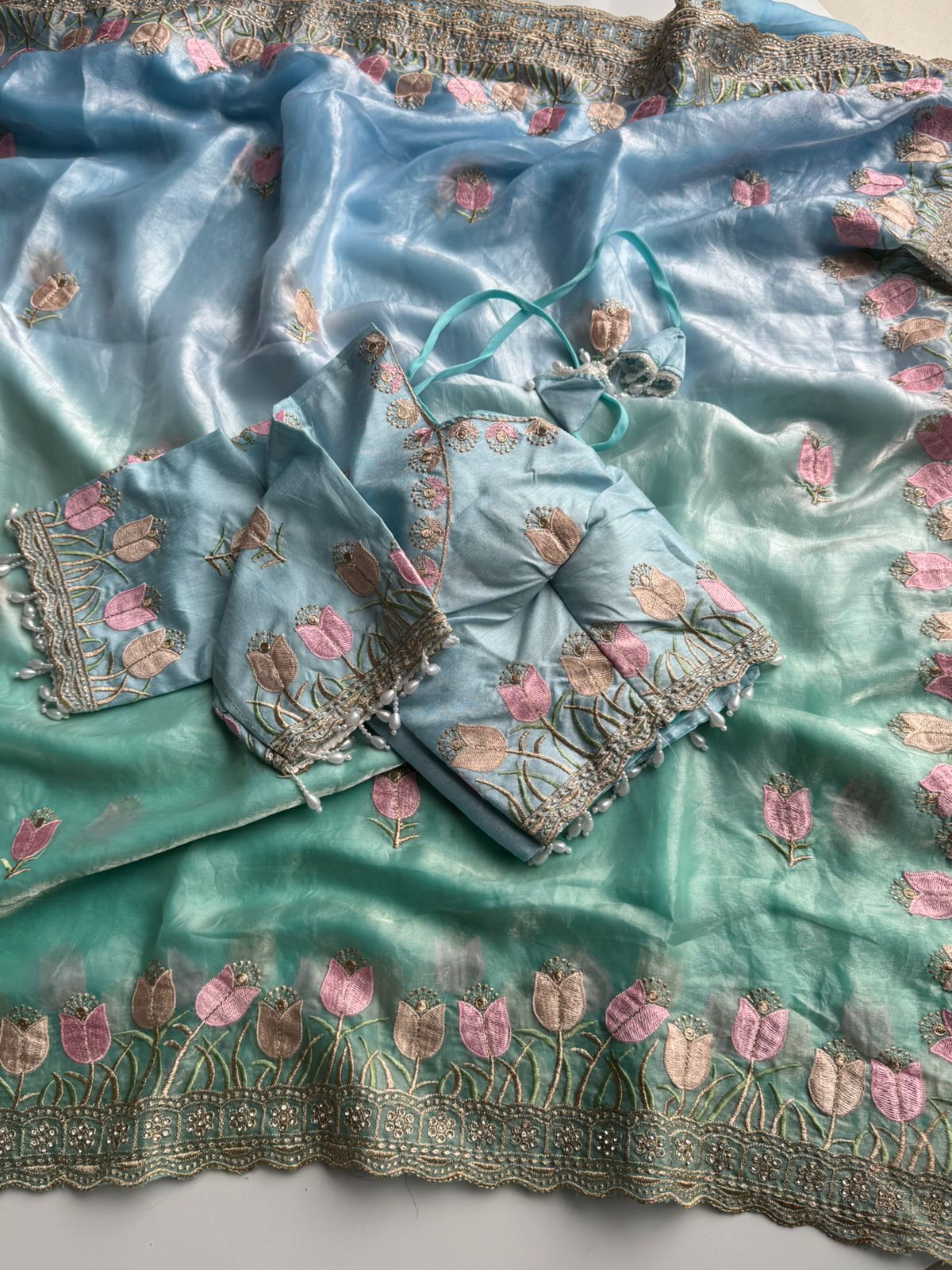 Vanna - Fendy Silk | Stitched Blouse