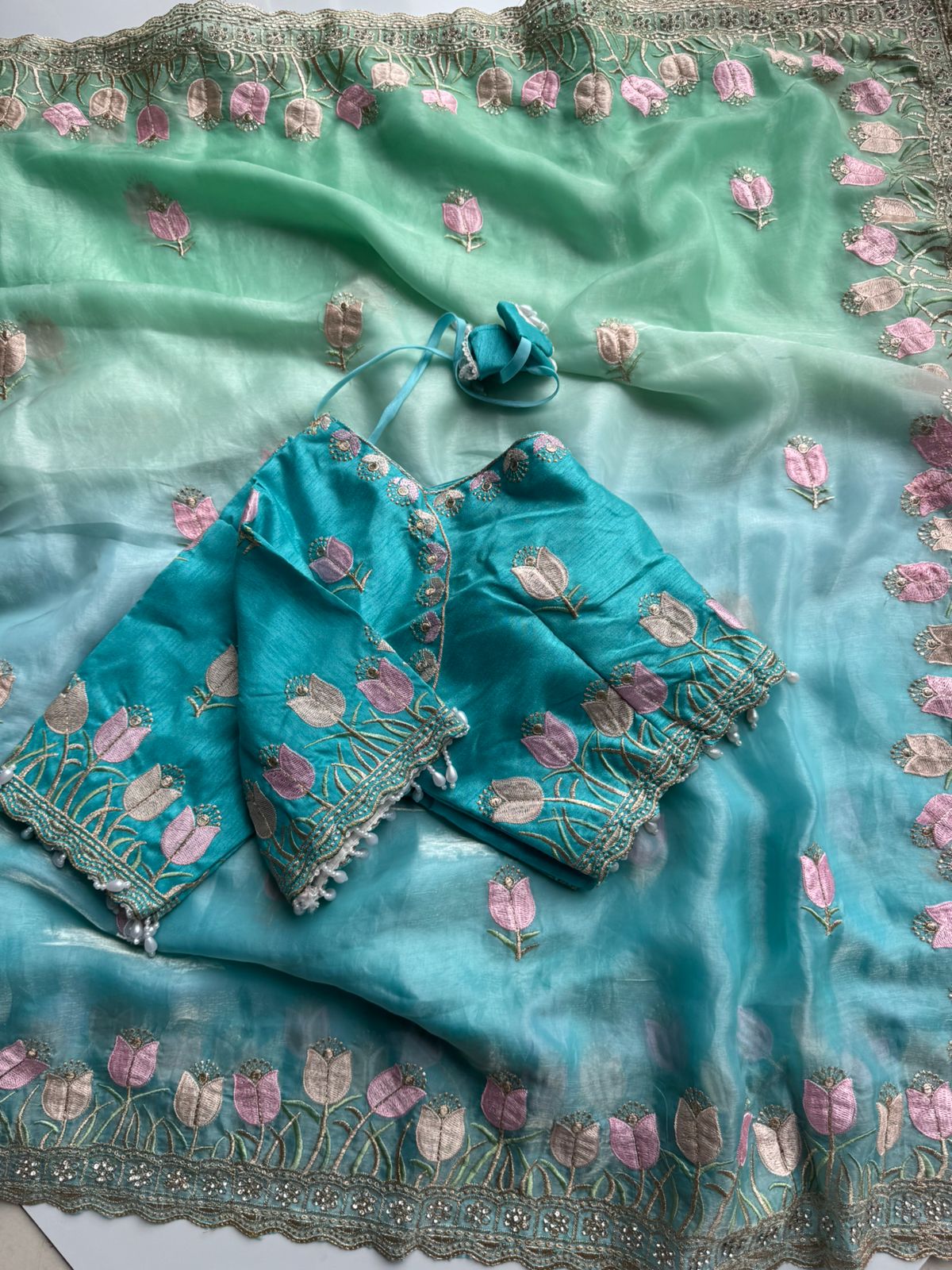 Vanna - Fendy Silk | Stitched Blouse