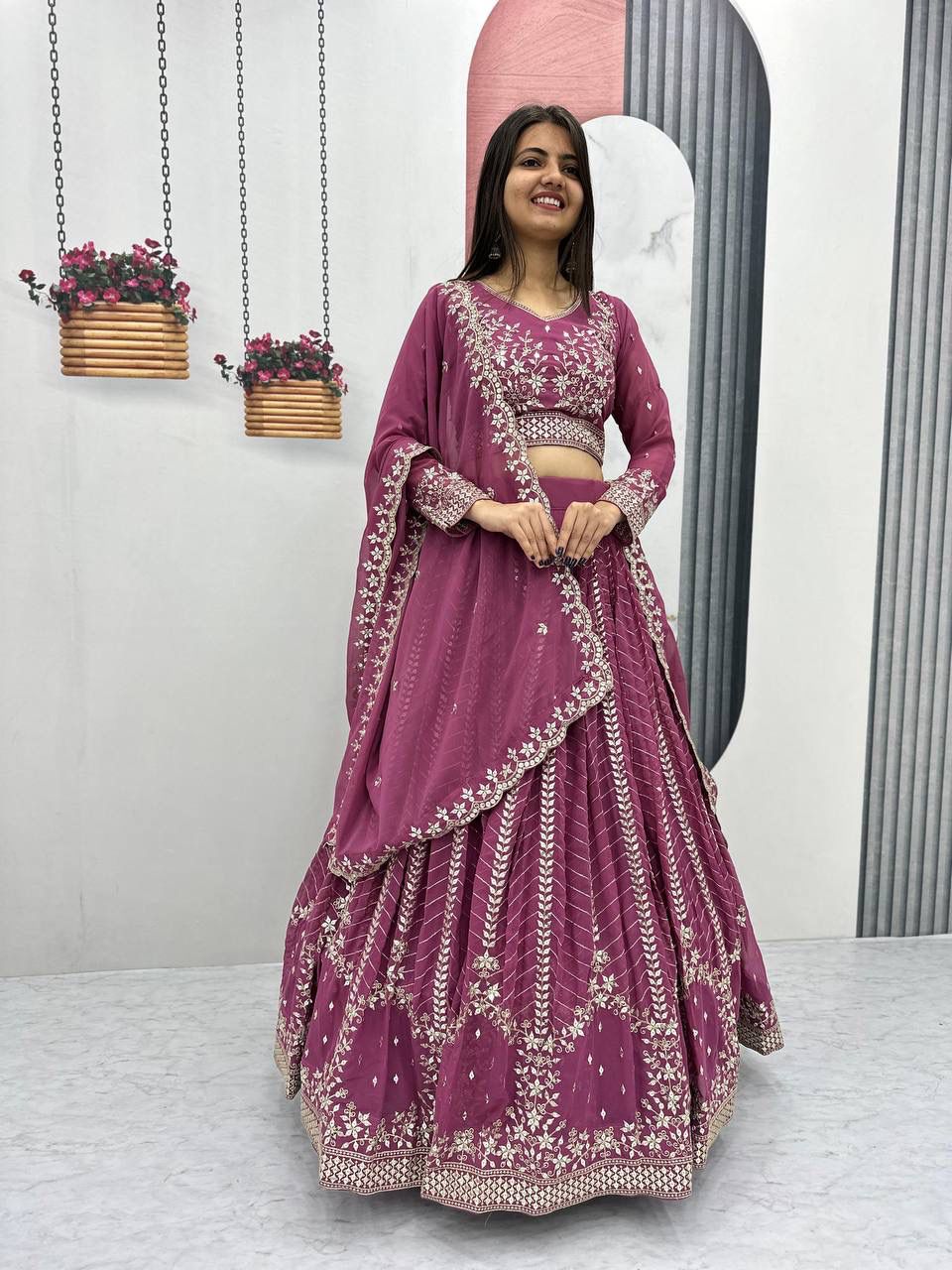 Lilac - Lehenga Choli