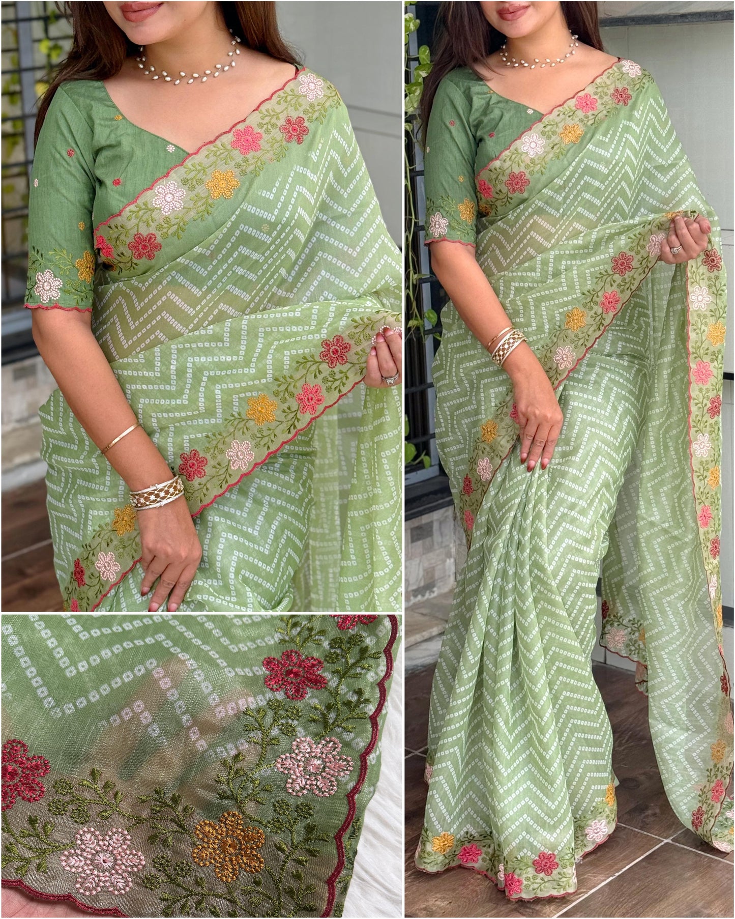 Savan - Cotton Satin Saree