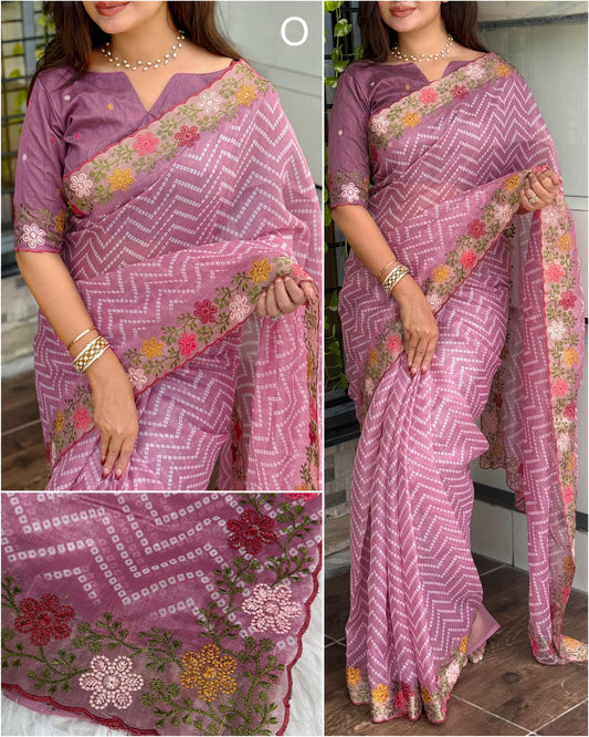 Savan - Cotton Satin Saree