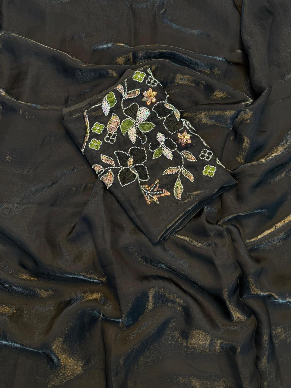Zara - Space Silk Saree with Handworked Blouse