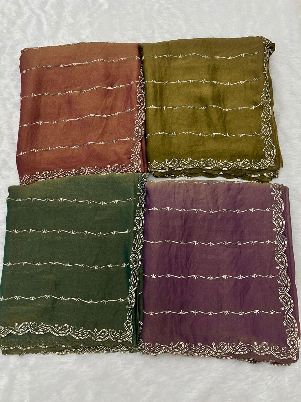 Zyna - Luxurious Space Silk Saree