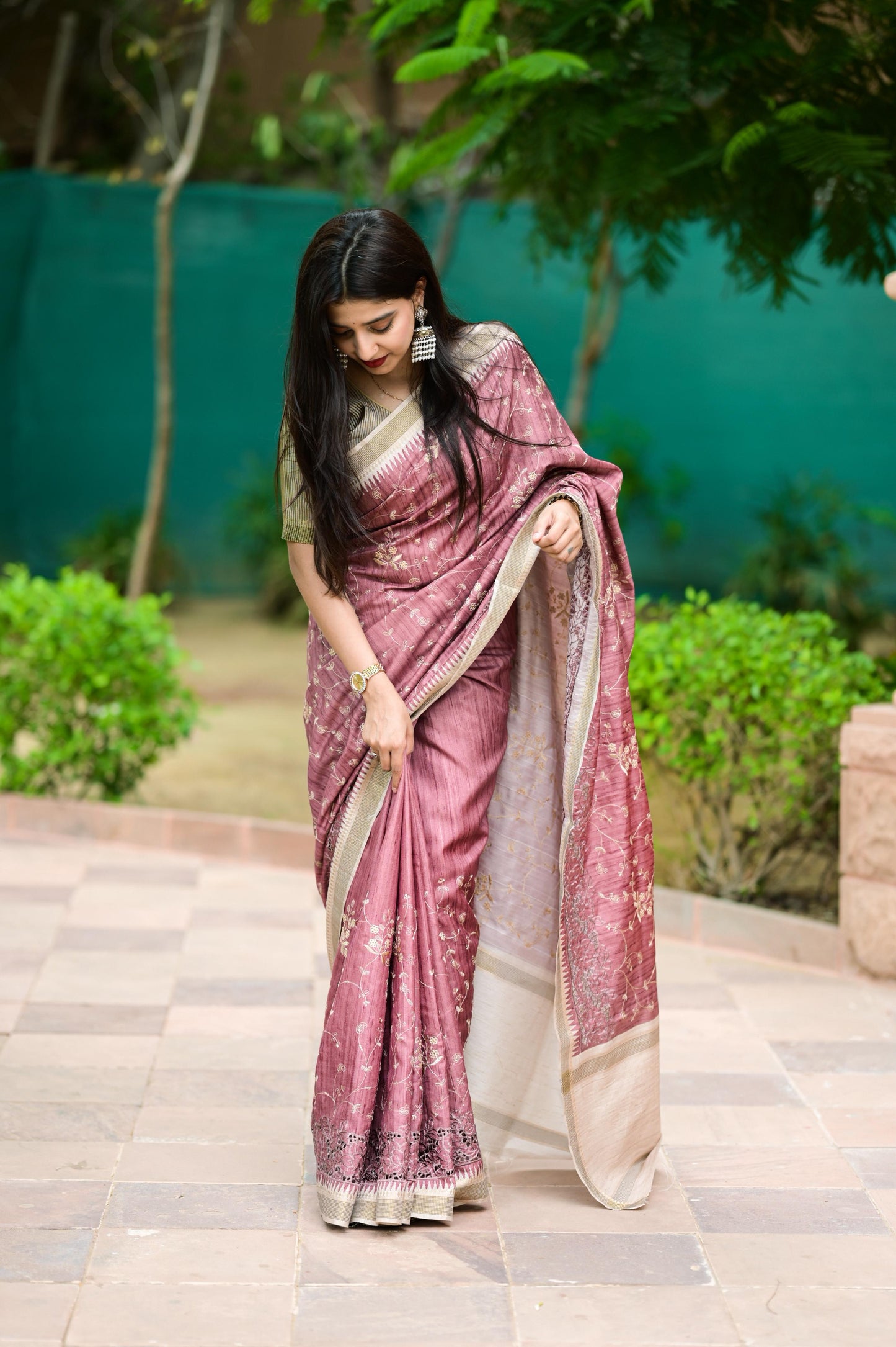 Meher - Tusser Cotton Saree