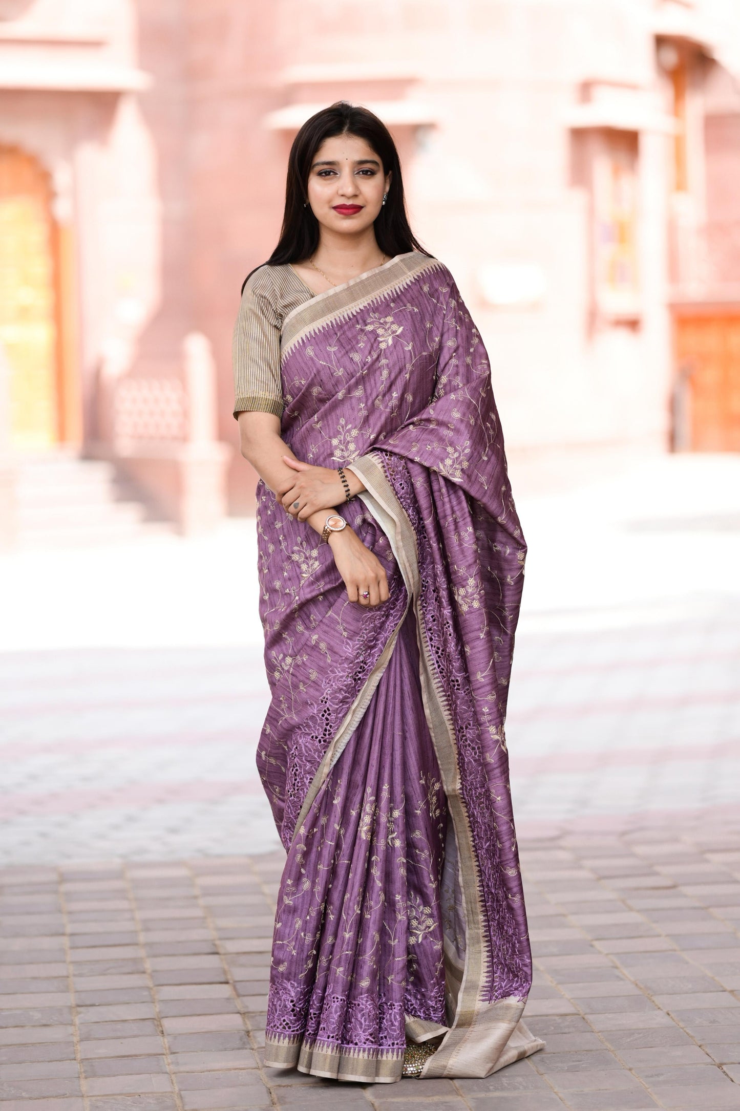 Meher - Tusser Cotton Saree
