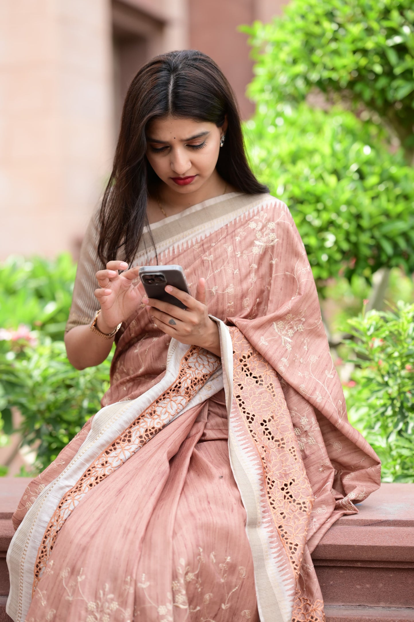 Meher - Tusser Cotton Saree