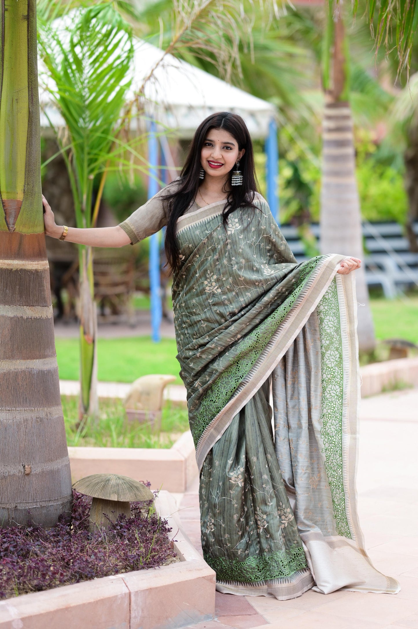 Meher - Tusser Cotton Saree