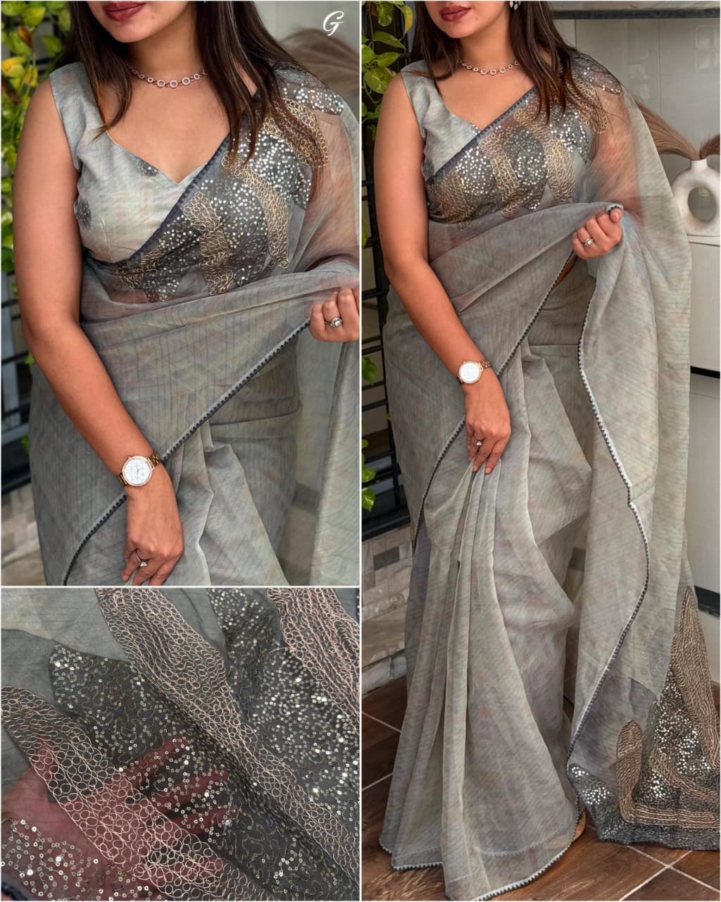 Reema - Tissue Organza Saree