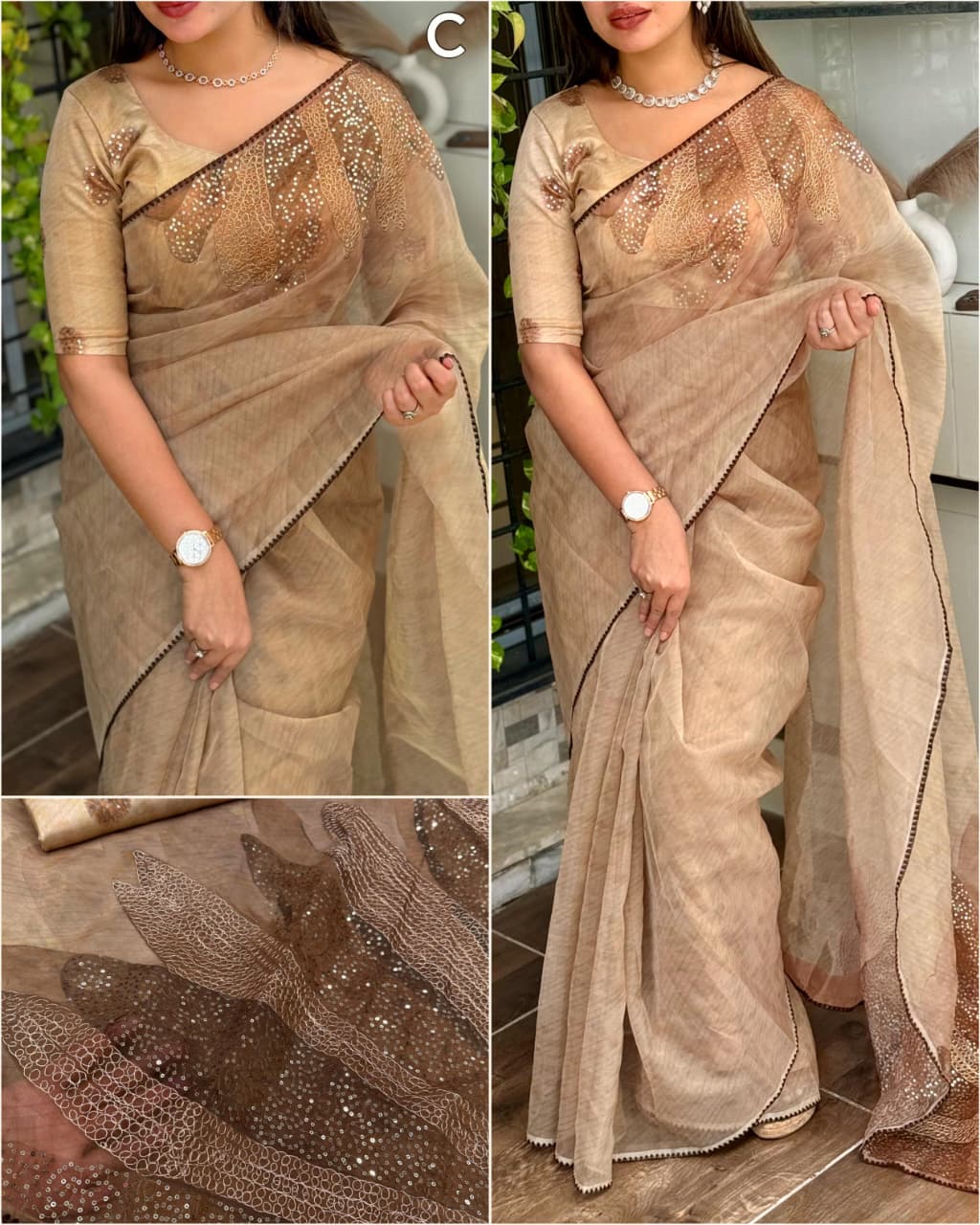 Reema - Tissue Organza Saree