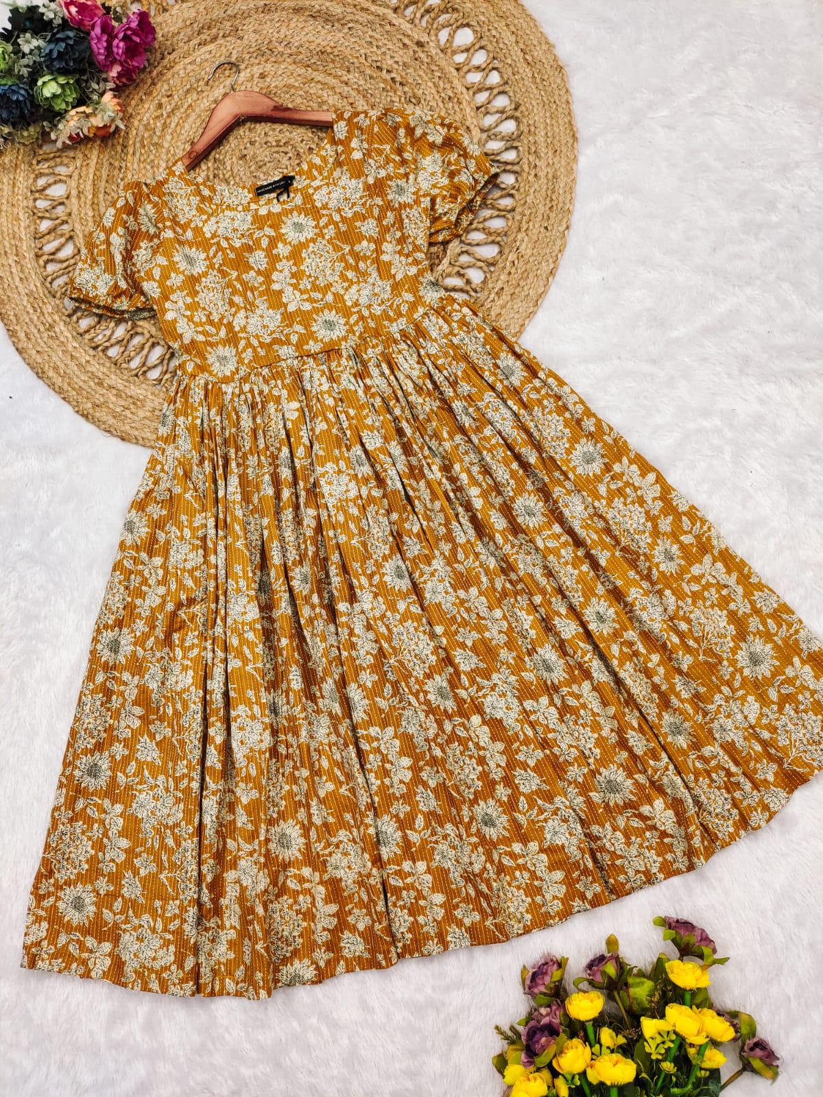 Katha Work Gown