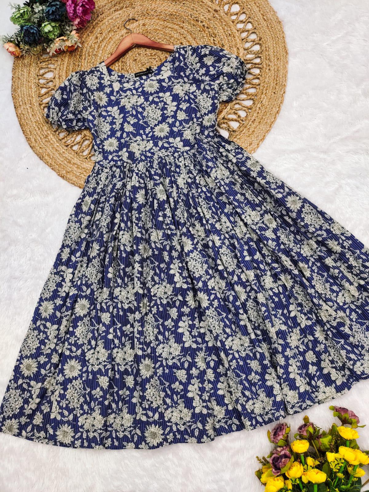 Katha Work Gown