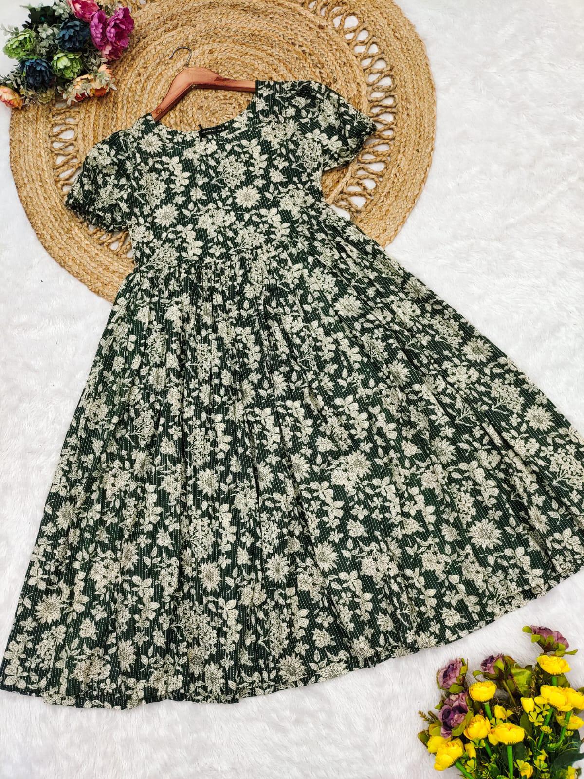 Katha Work Gown