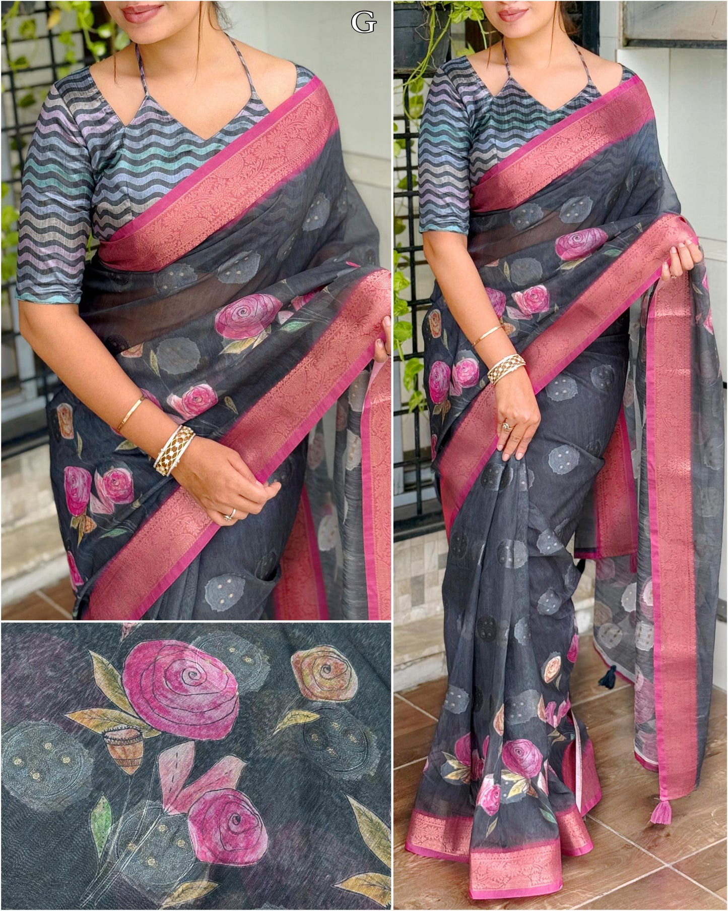 Rosa - Cotton Jaquard Saree