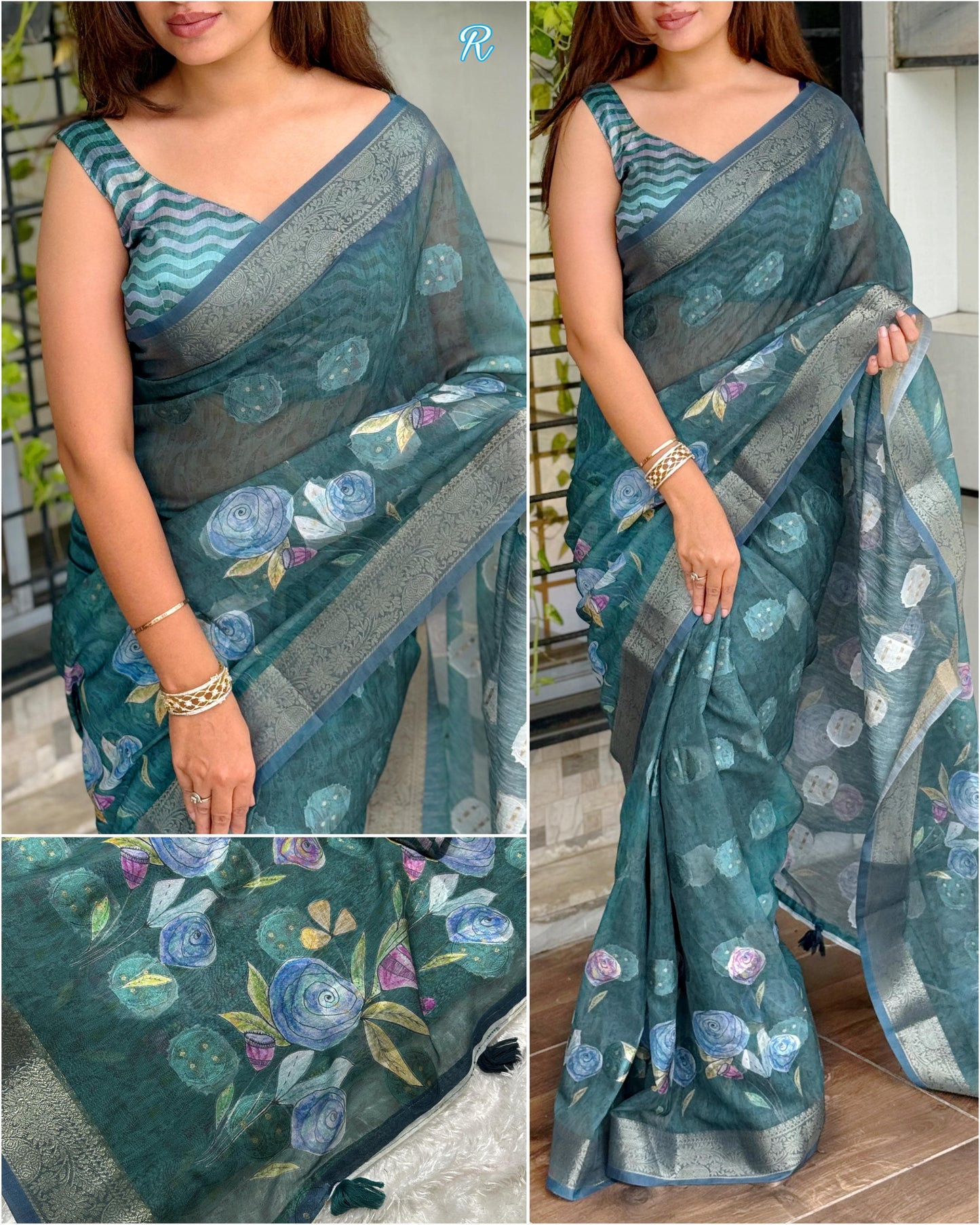 Rosa - Cotton Jaquard Saree